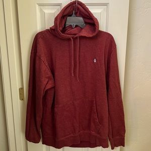 Men’s XL Volcom Dark red/maroon pullover hoodie